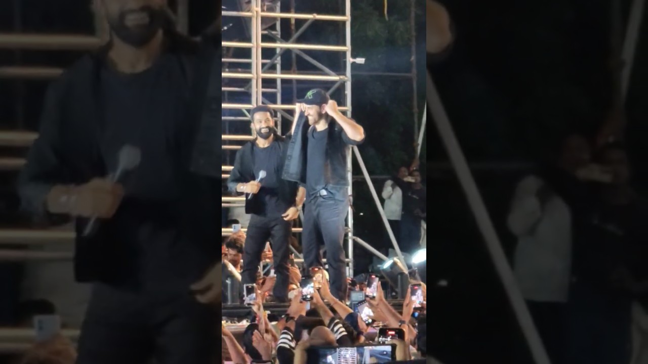 Bomma Blockbuster|Hero Jr Ntr  response at  War 2 Pre release event Hrithik Roshan