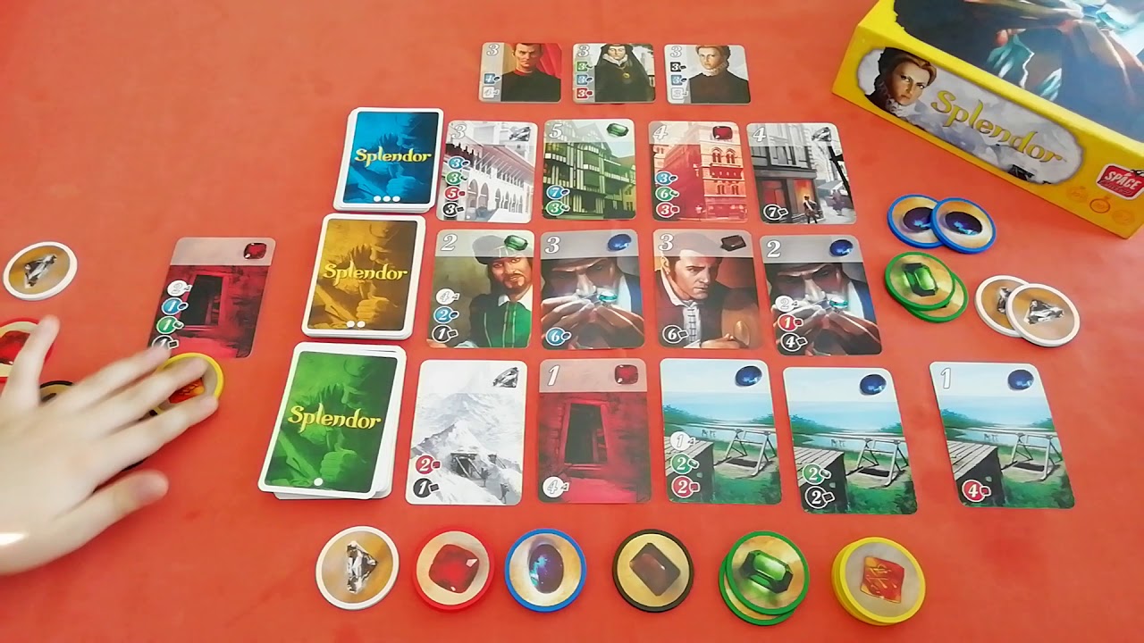 Une partie de Splendor (2 joueurs)
