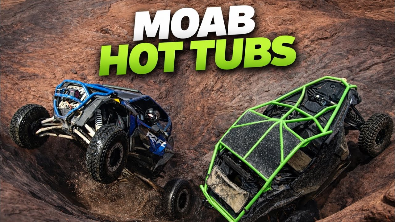MOAB Hot Tubs VS UTV'S | Hells Revenge | RZR & X3