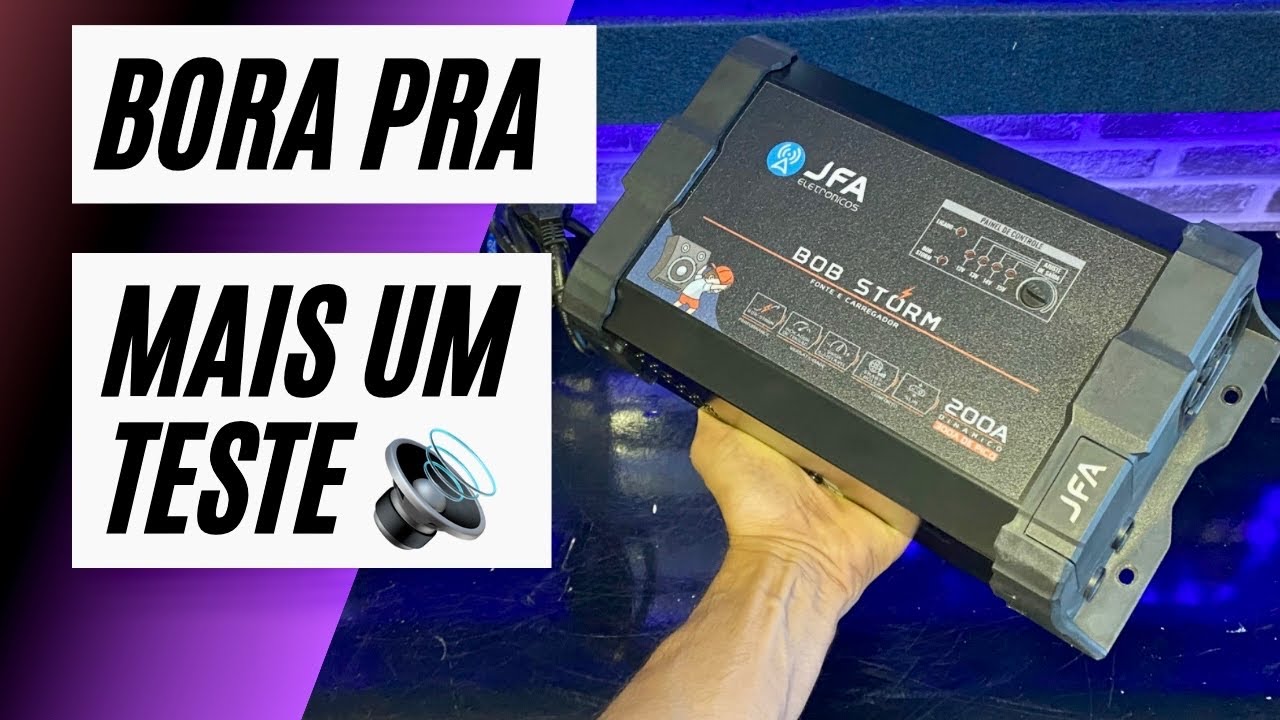 FONTE JFA BOBSTORM 200AH DA DE 110 A 300 AMPERES DE PICO - VEJA COMO FUNCIONA