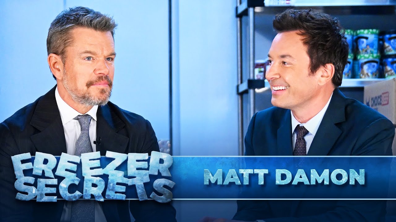 Freezer Secrets with Matt Damon | The Tonight Show Starring Jimmy Fallon