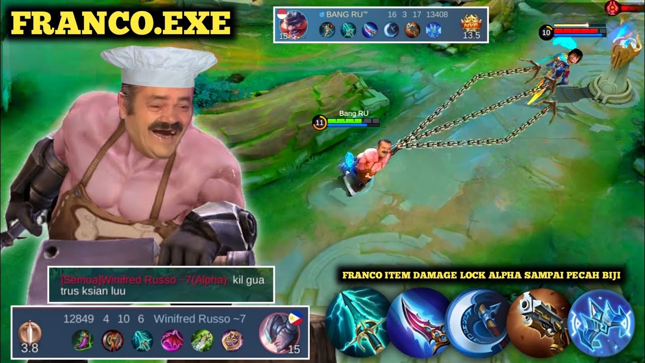 FRANCO.EXE || FRANCO ITEM DAMAGE LOCK ALPHA SAMPAI PECAH BIJ*