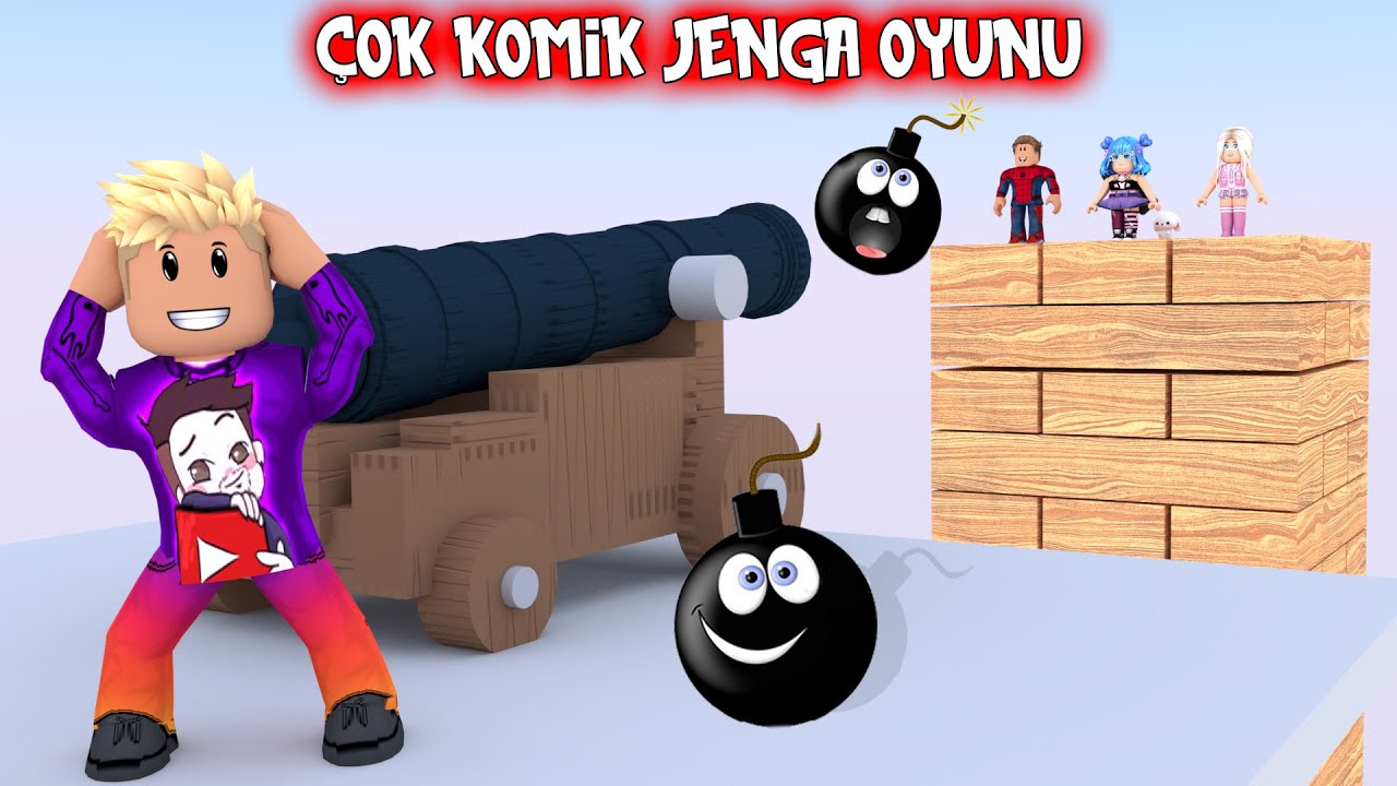 Araba Fırlatıp Kuleyi Devirdim (MUTLAKA İZLEYİN) | Roblox Jenga
