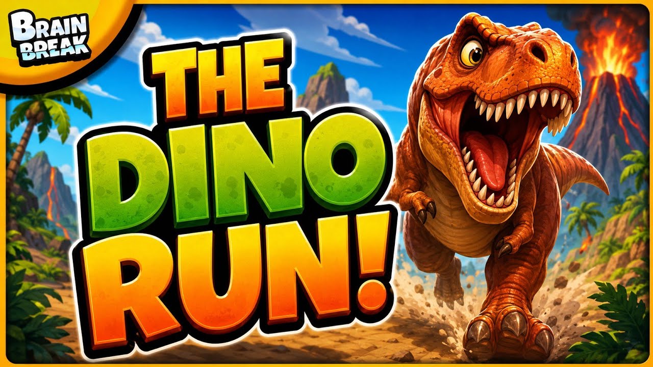 Brain Break &ndash; DINO RUN! 🦖 Brain Break for Kids