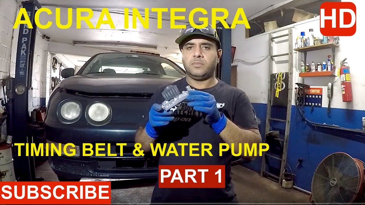 How to replace Timing Belt & Water pump on Acura Integra part 1