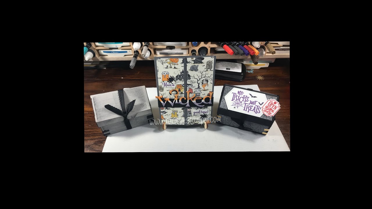 Toy Box style Halloween Treat holder, Stampin' Up!