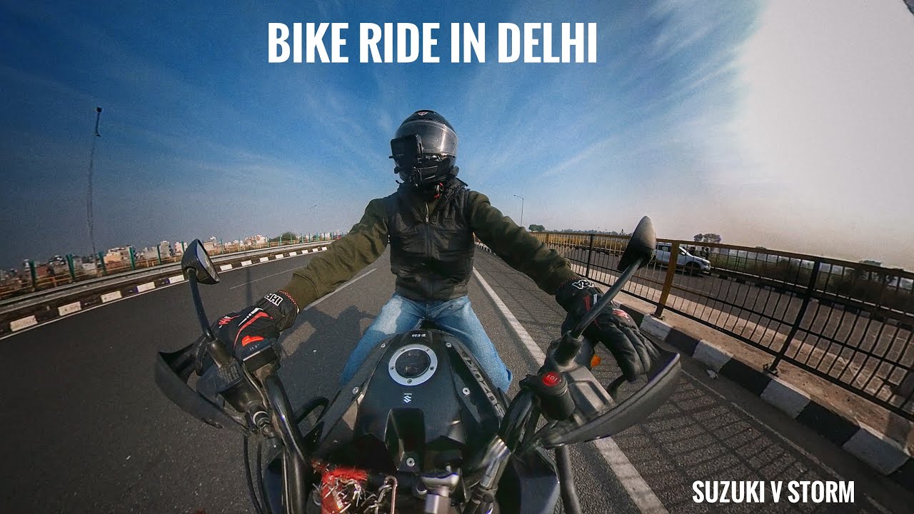 Bike Ride In Delhi | Suzuki V Storm #bikeride #2026