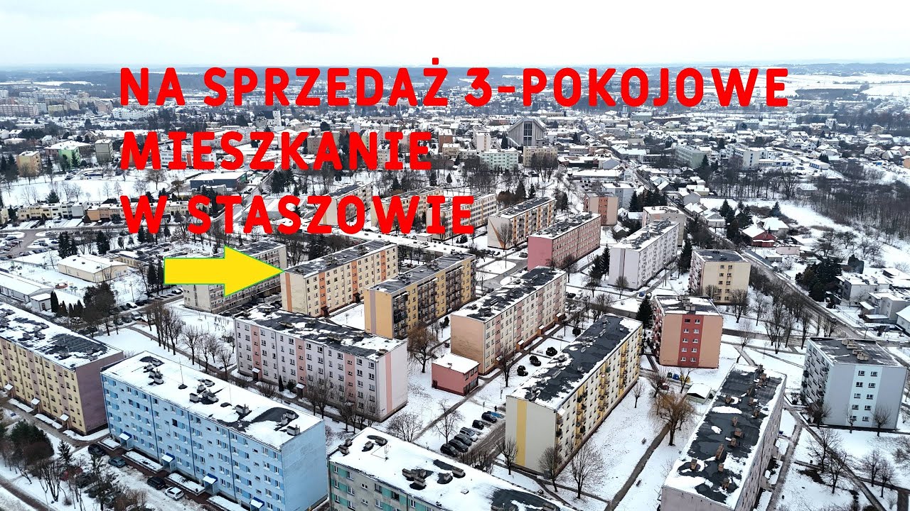 Dwustronne 3-pokojowe mieszkanie 62 m² w Staszowie, 2 balkony! #realestate #świętokrzyskie
