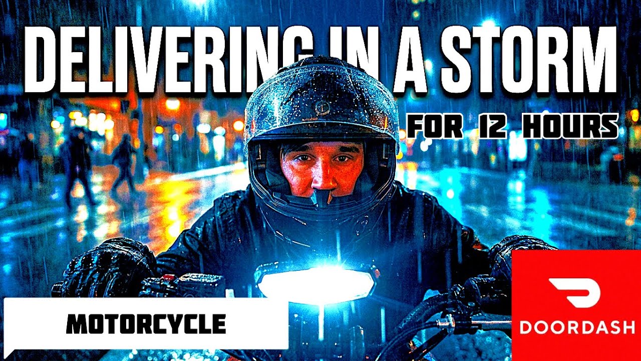 12 hour motorcycle doordash shift!!