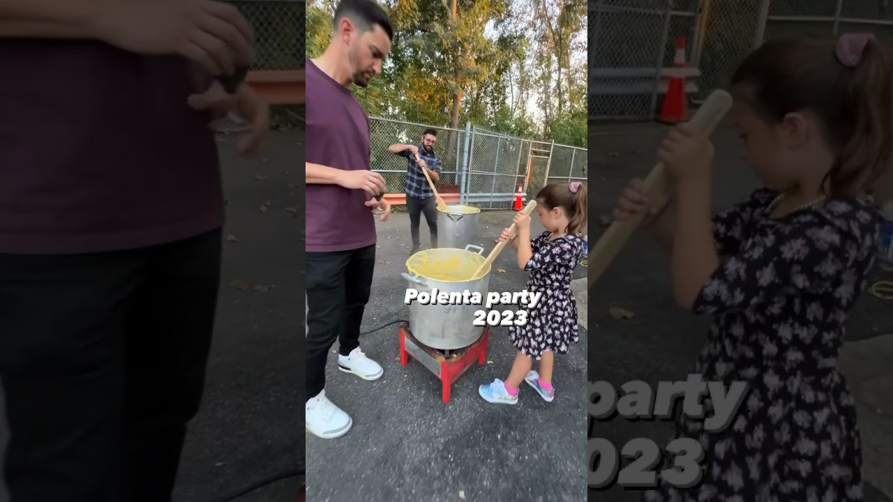 Family polenta party #Montreal #Italy #tradition