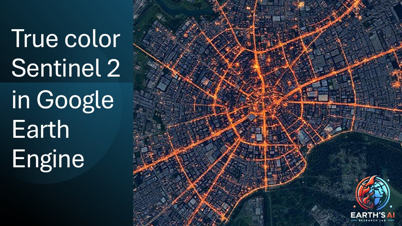 True color Sentinel 2 in Google Earth Engine