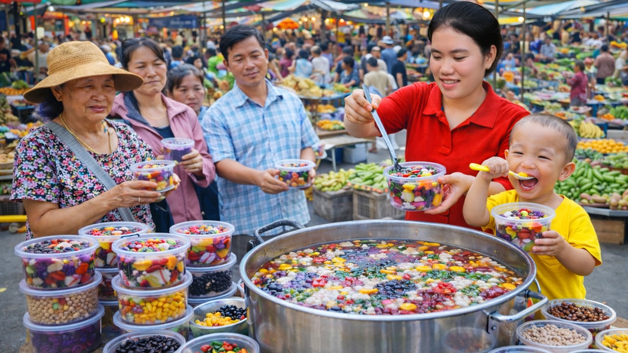 Recipe To Cook Super Delicious, Fragrant And Fatty Mixed Sweet Soup to Sell at The Market