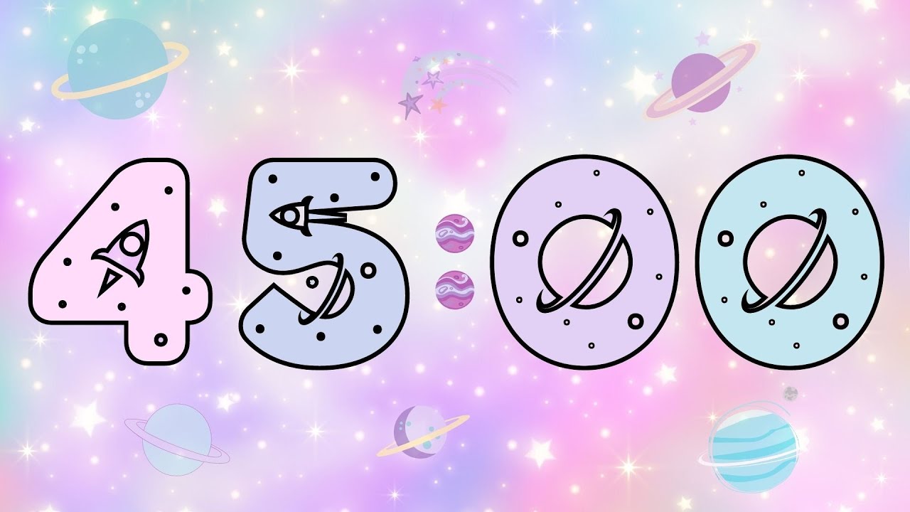 45 Minute Pastel Galaxy Timer