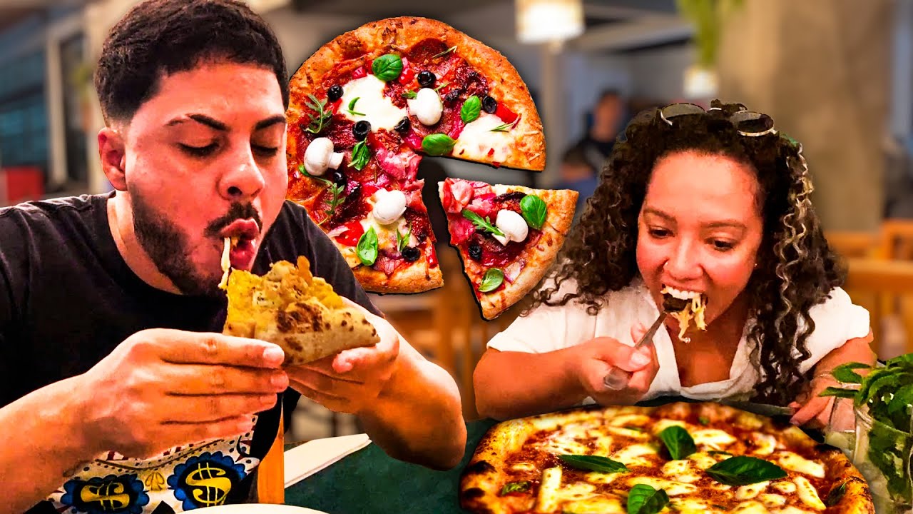 PROVANDO PIZZA ITALIANA PELA PRIMEIRA VEZ🍕😍 É BOA MESMO?