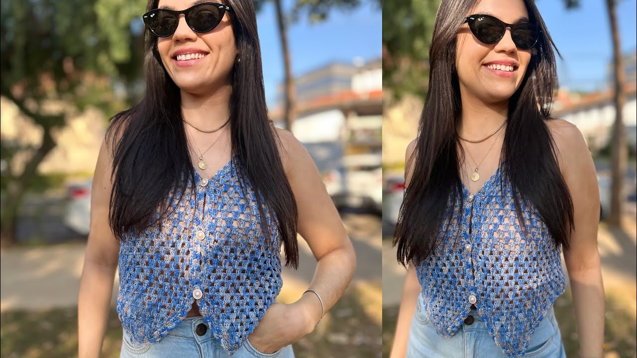 COLETE DE CROCHE MARIA explico por medidas