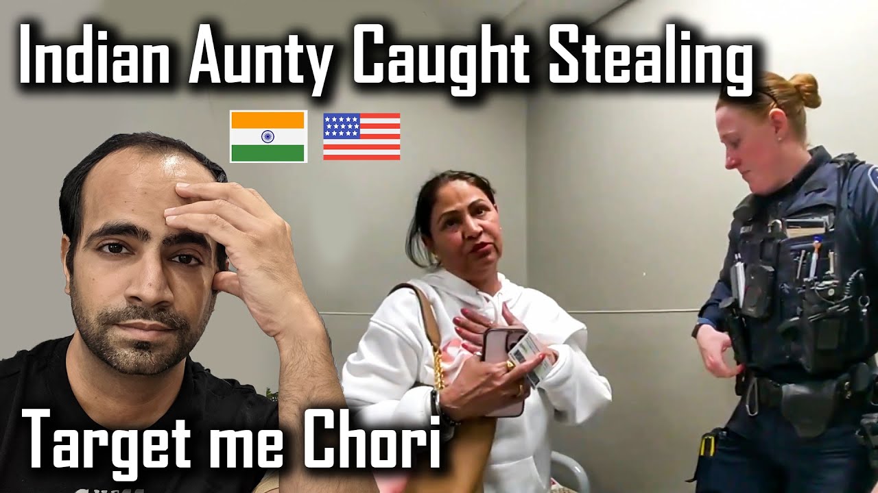 Punjabi INDIAN Aunty Caught Stealing in America at Target Store