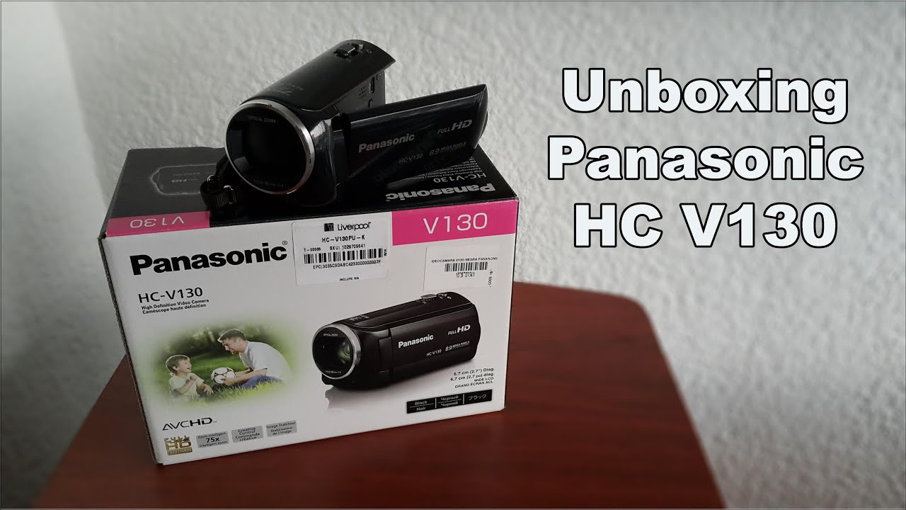 Unboxing + Review Videocamara Panasonic HC V130 / Español