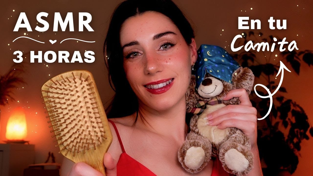 ASMR EN TU CAMITA HASTA QUE TE DUERMAS ❤️💤 Caricias, Masajes & Cepillo 🪔 Roleplay en Español 🧡