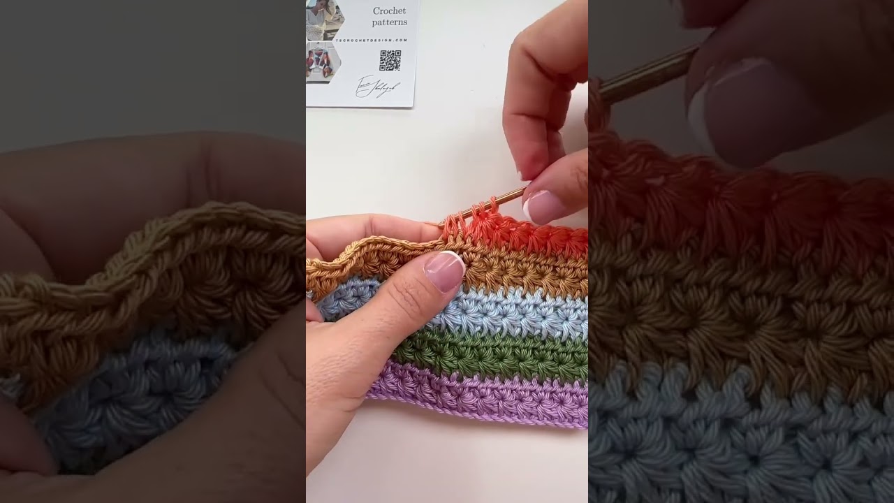 New crochet tutorial - Star stitch on YouTube! Blanket or vest?