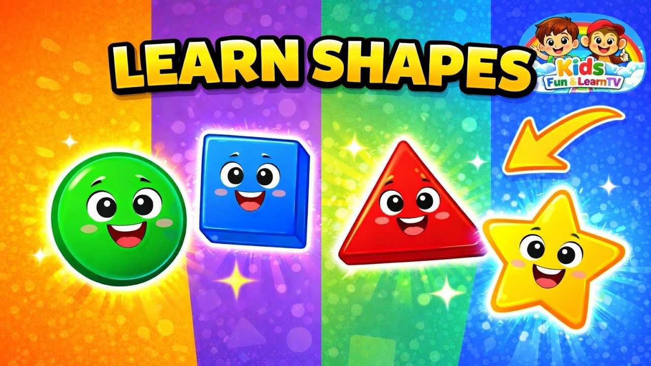 Shapes Song for Kids | Preschool Learning Video | The Shapes Song | Nursery Rhymes