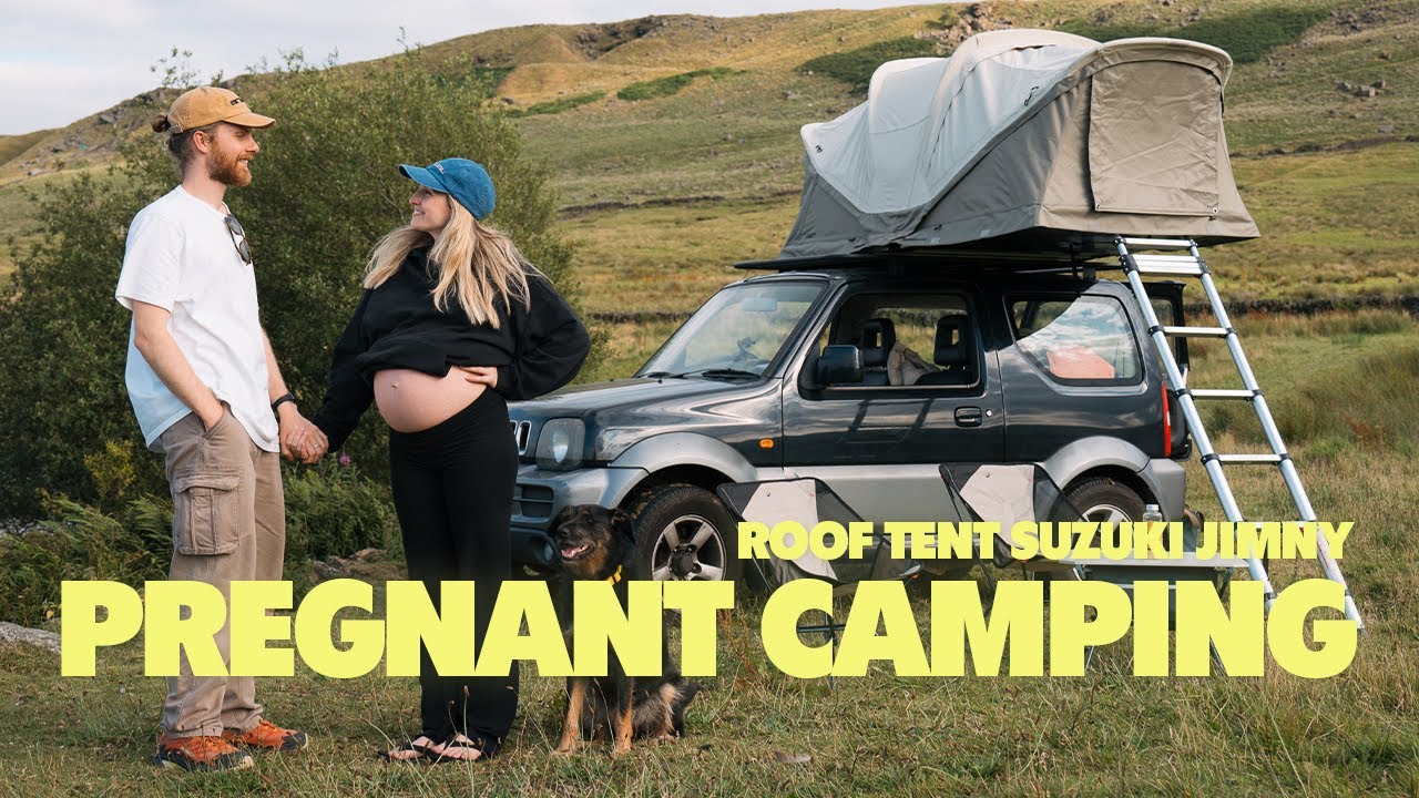 SUZUKI JIMNY ROOF TENT CAMPING at 39 Weeks Pregnant!