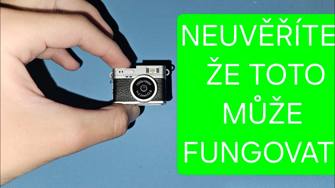 Neuvěříte, jak je to malé že to může fungovat! Mini Temu kamera NIC PROTI TEMU