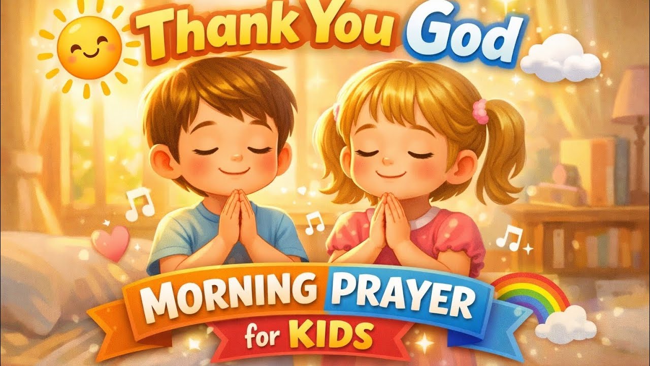 Thank You God 🙏 | Beautiful Morning Prayer for Kids | Start the Day with Gratitude