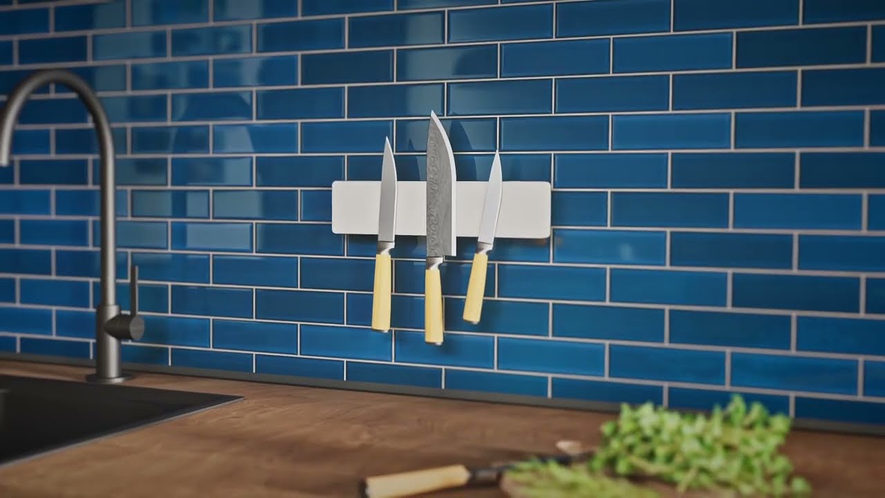 tesa&reg; K&uuml;chenzubeh&ouml;r Magnet-Messerhalter