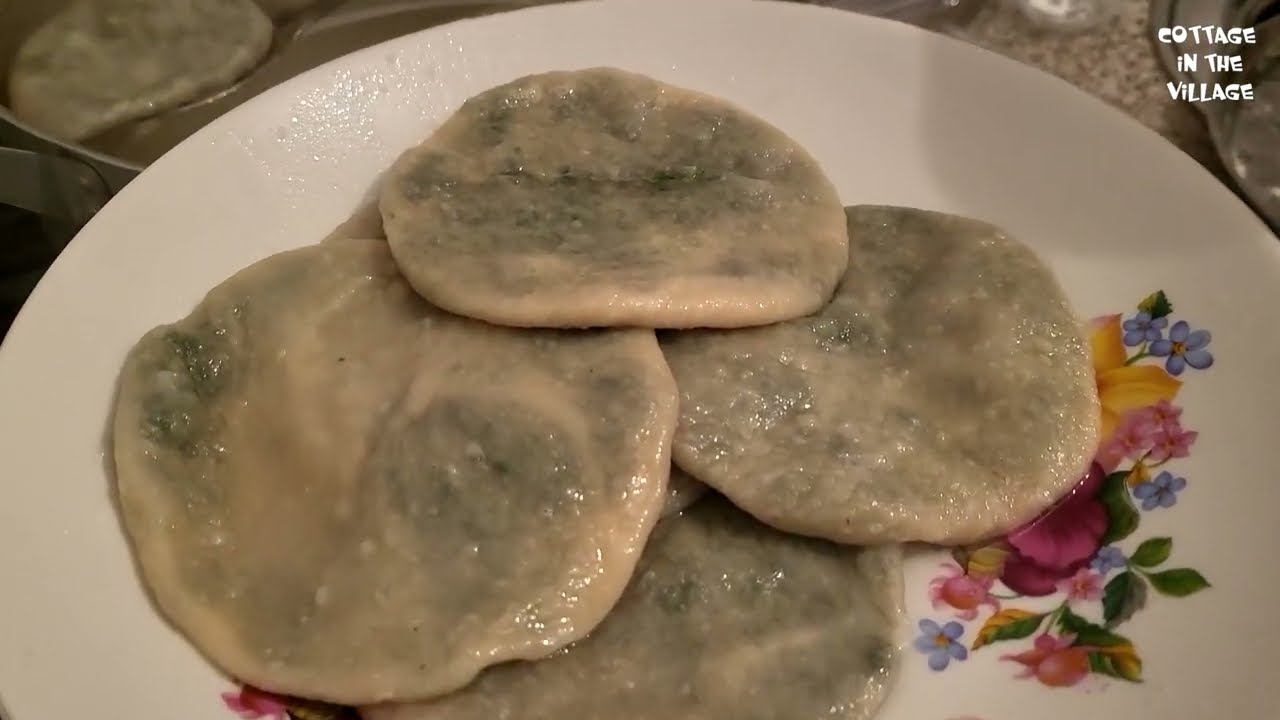 Gicitkən qutabı | Хинкал из крапивы | Nettle Khinkal | ASMR Cooking