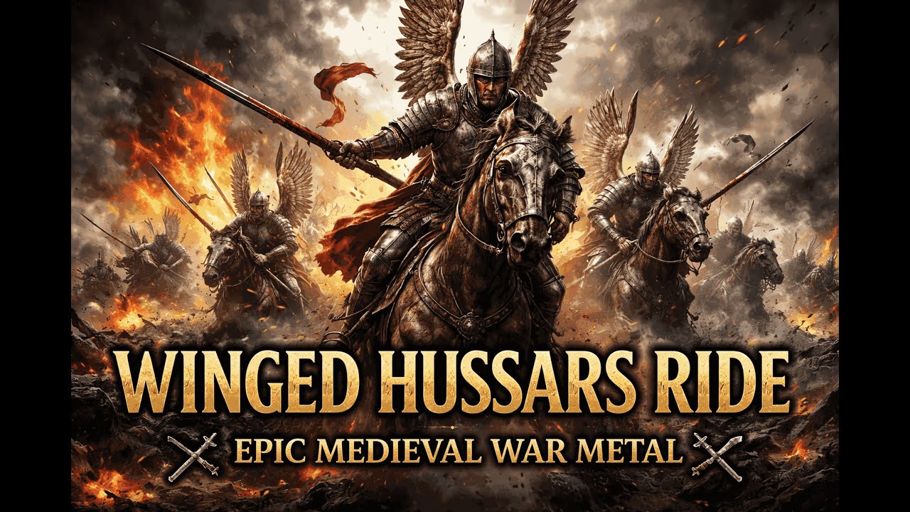 WINGED HUSSARS RIDE ⚔️ Epic Medieval War Metal | Lyrics Video