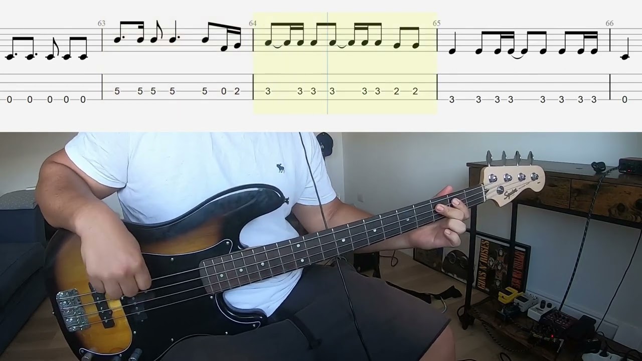 Candlebox - Far Behind - Bass Cover + Tabs