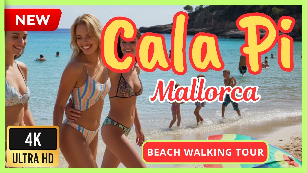 CALA PI Beach Walk🌴| Relaxing Coastal Walk in 4K | You Won’t Believe This Place!