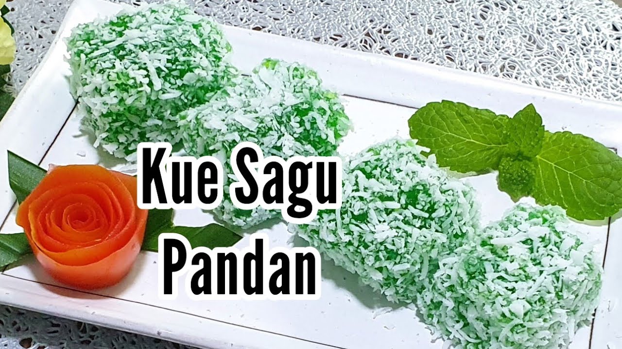 Cara Membuat Kuih/Kue Sagu/Sago/Mutiara Pandan / Tapioca Pearls Cake