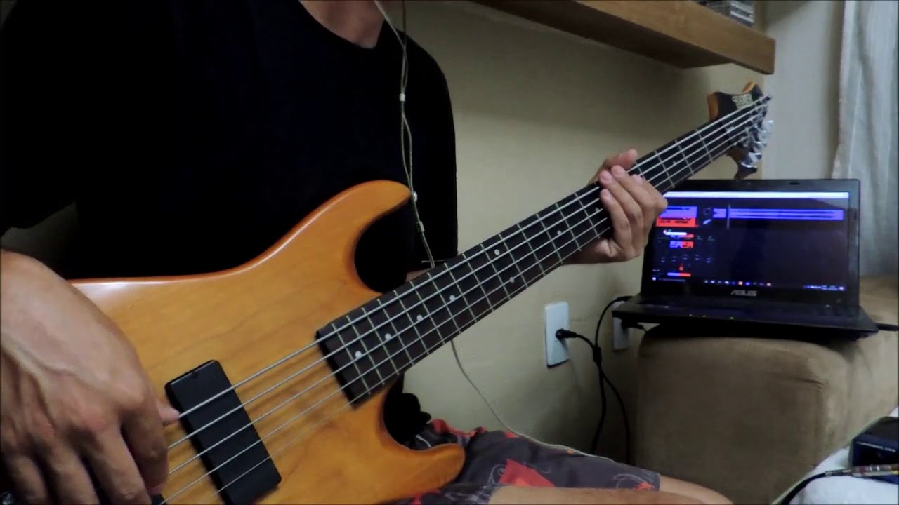 Pink Floyd - Marooned - Bass cover