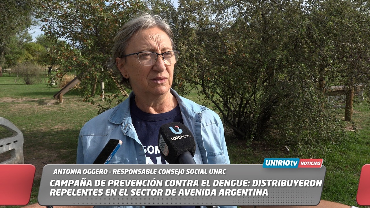 CAMPAÑA DE PREVENCIÓN: DISTRIBUYERON REPELENTES EN EL SECTOR DE AVENIDA ARGENTINA - ANTONIA OGGERO