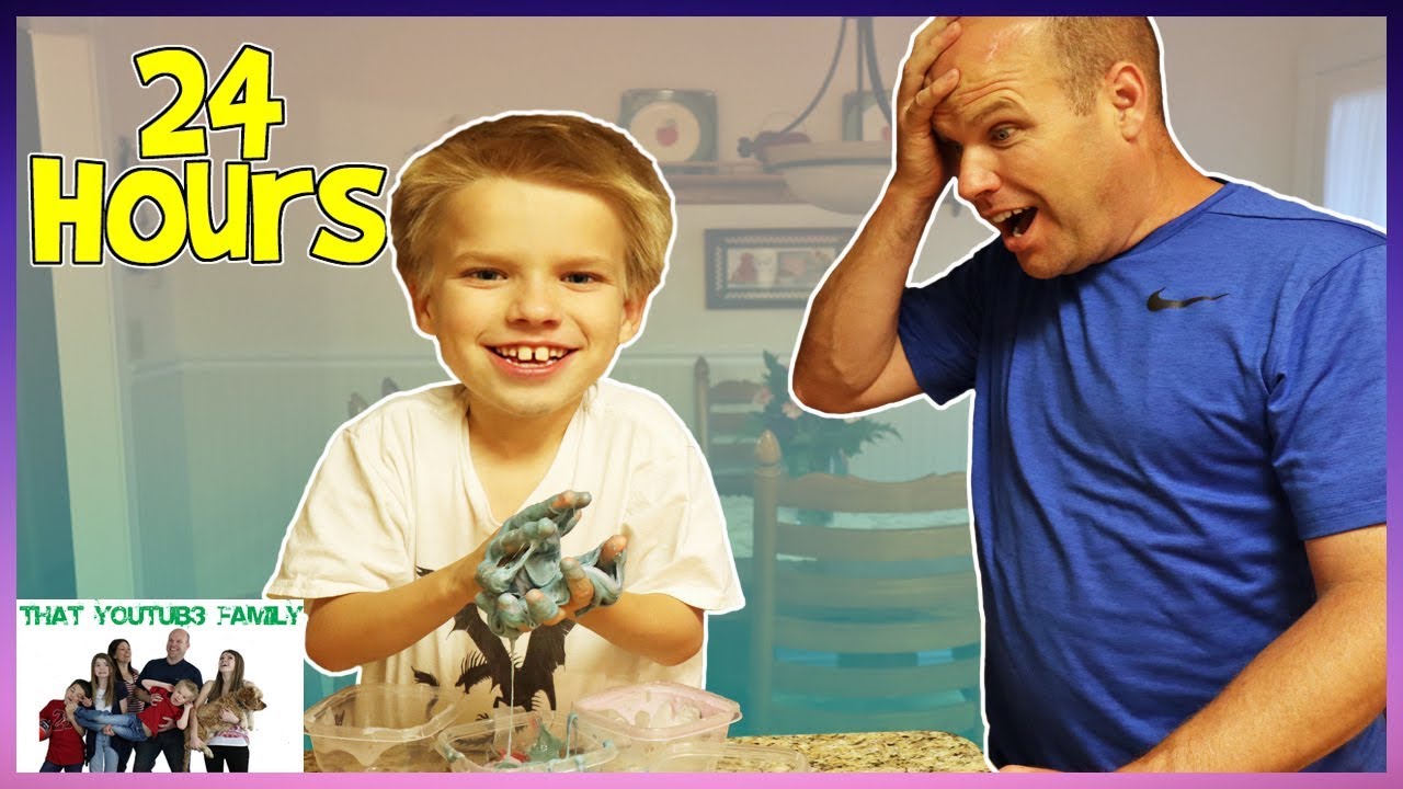 24 Hours At Grandparents House - Who Will Last Longest? / That YouTub3 Family