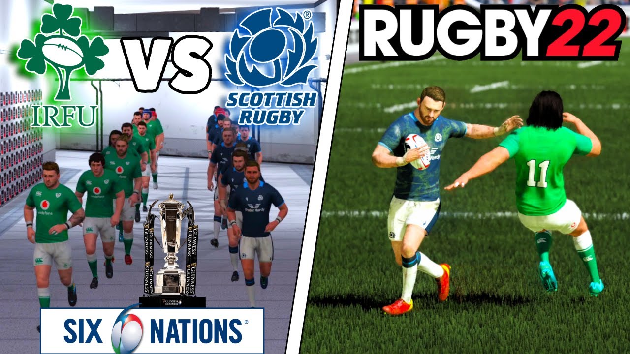 IRELAND v SCOTLAND | 6 Nations 2024 Round 5 | Rugby 22 - Gameplay & Commentary Legend Difficulty