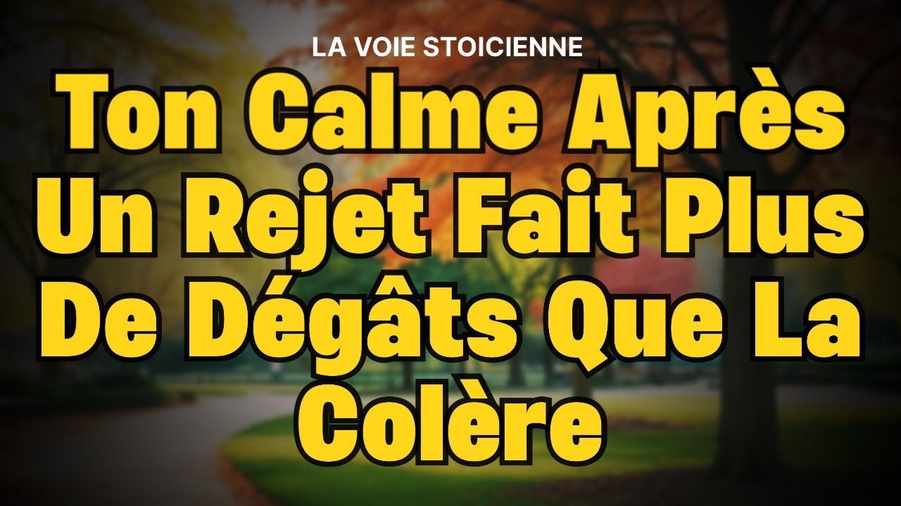 Le rejet fait mal, mais ton silence peut devenir ta plus grande force