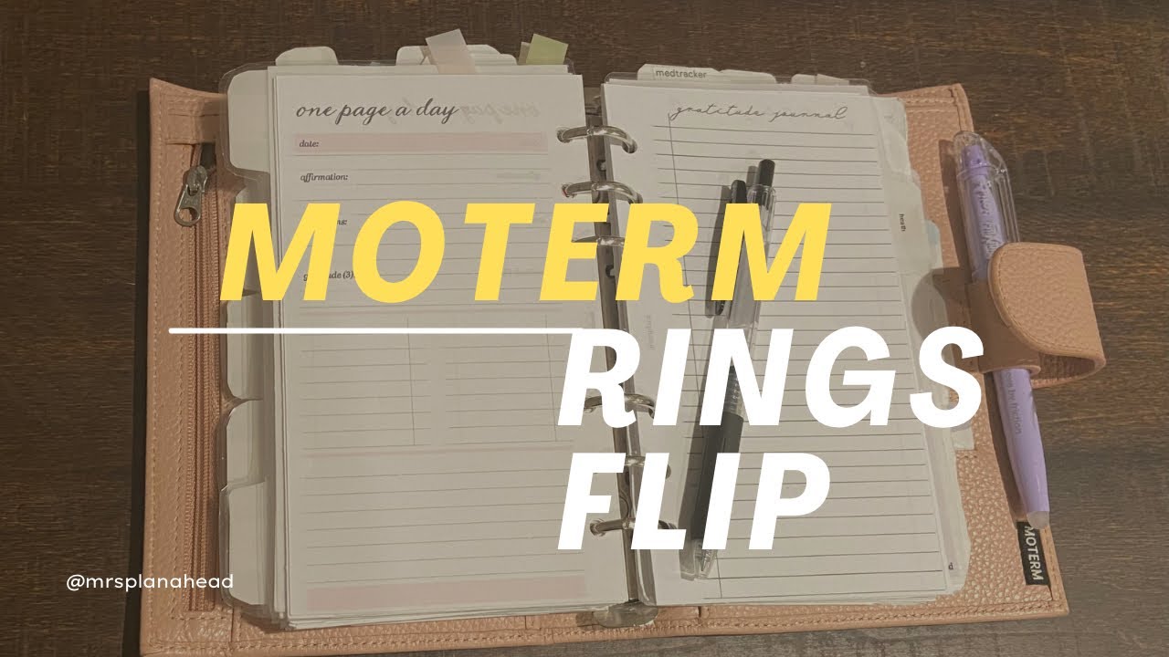 Moterm personal rings planner flip through