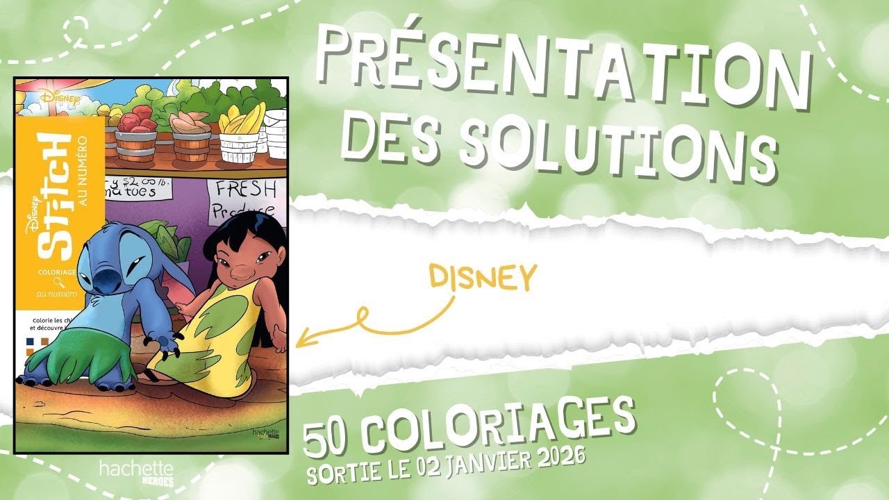 STITCH au numéro - Coloriages Disney - Hachette Heroes