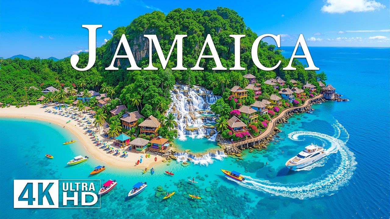 [4K] Jamaica 🇯🇲 Stunning Coastal Paradise | Crystal Waters, Secret Coves & Island Vibes ✨