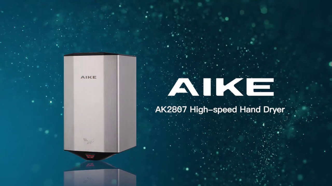 AK2807 Wall Mounted Stainless Steel Air Mini Electric Hand Dryer