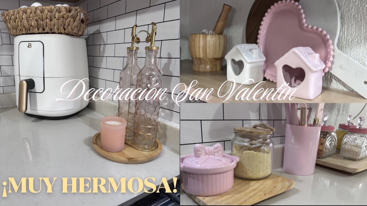 💘Decoración de San Valentín de mi cocina💕