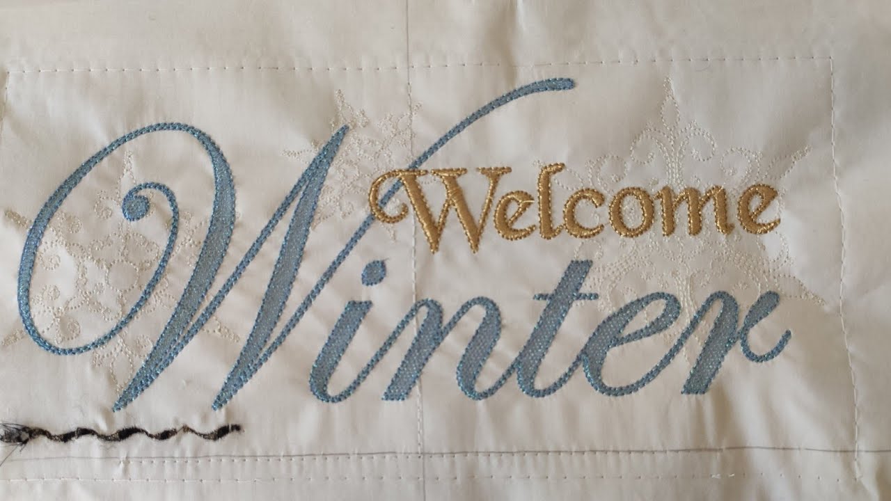 Embroidery on Bernina B590