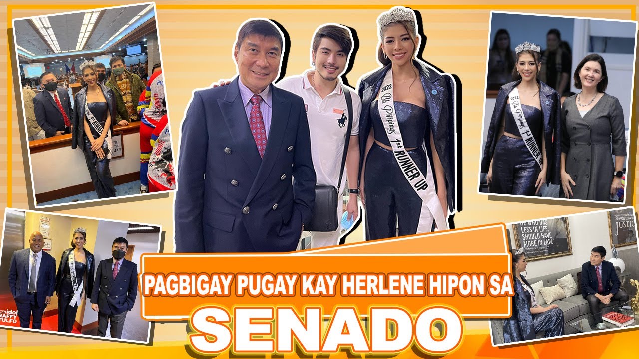 HERLENE NICOLE BUDOL MAY COURTESY CALL KAY SENATOR IDOL RAFFY TULFO SA SENATE OF THE PHILIPPINES