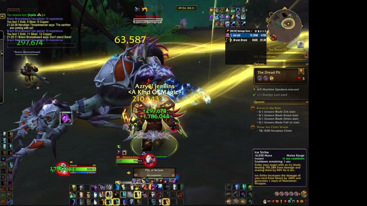 The Dread pit tier 8 Smashing Skardyn - WoW Delves - Enhancement Shaman