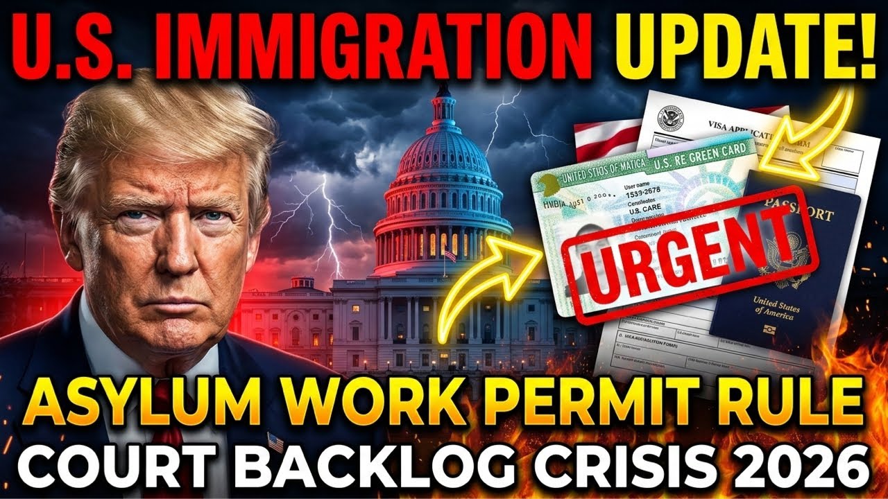 URGENT: New U.S. Immigration Rule 2026 Asylum Work Permits & Court Crisis Explained
