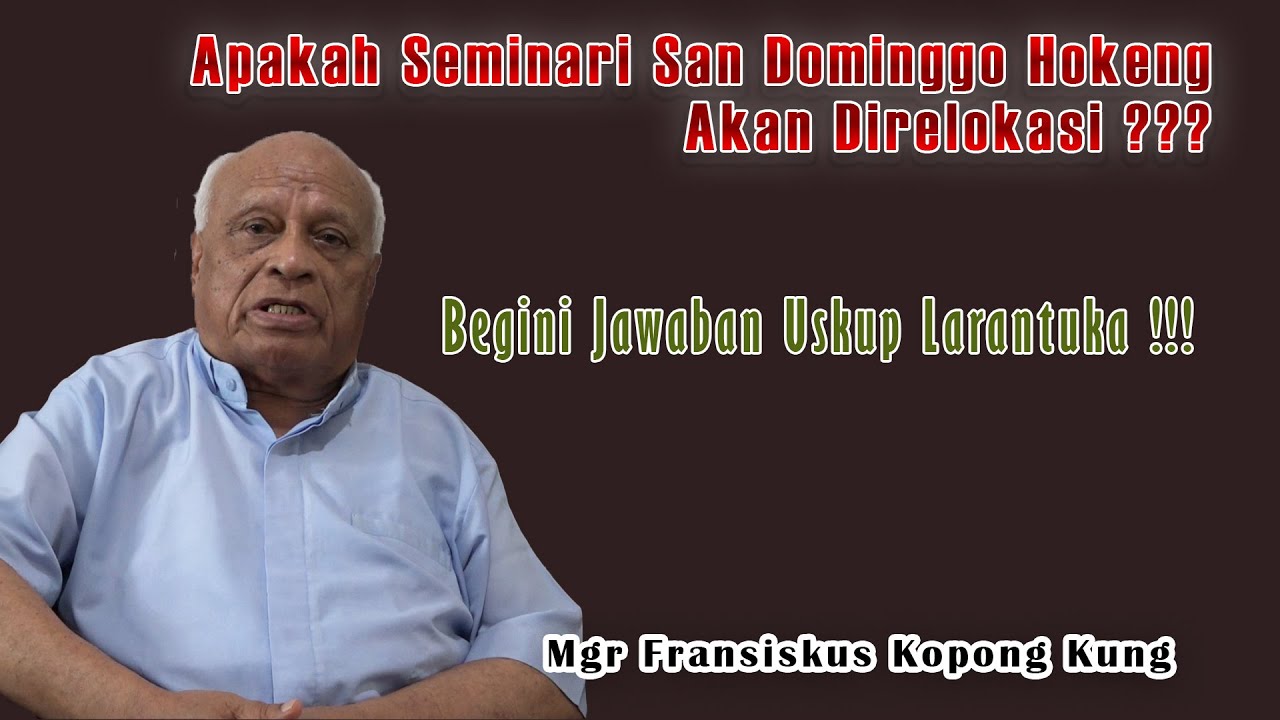 Apakah Seminari San Dominggo Hokeng Akan Direlokasi ??? Begini Jawaban Uskup Larantuka