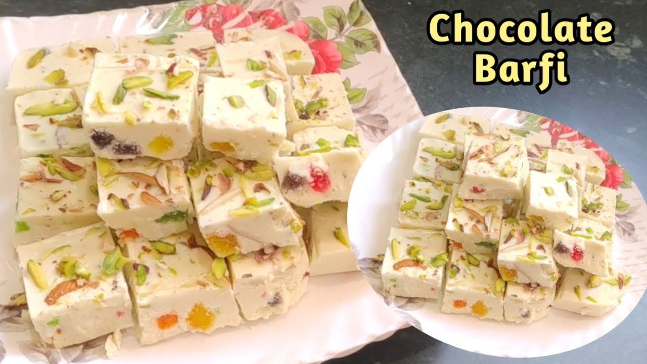 Most popular White Chocolate Barfi | Icecream Barfi Recipe | Diwali special recipe ||