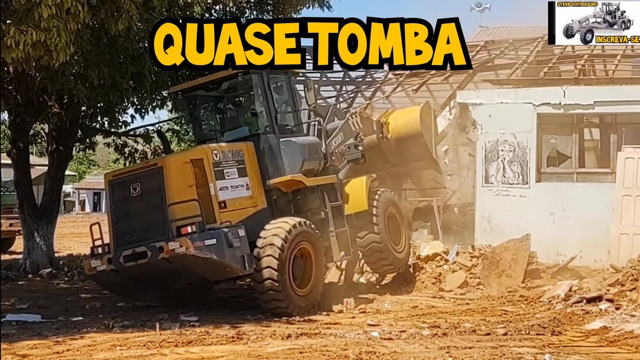 Pá carregadeira quase tomba /Pá carregadeira XCMG